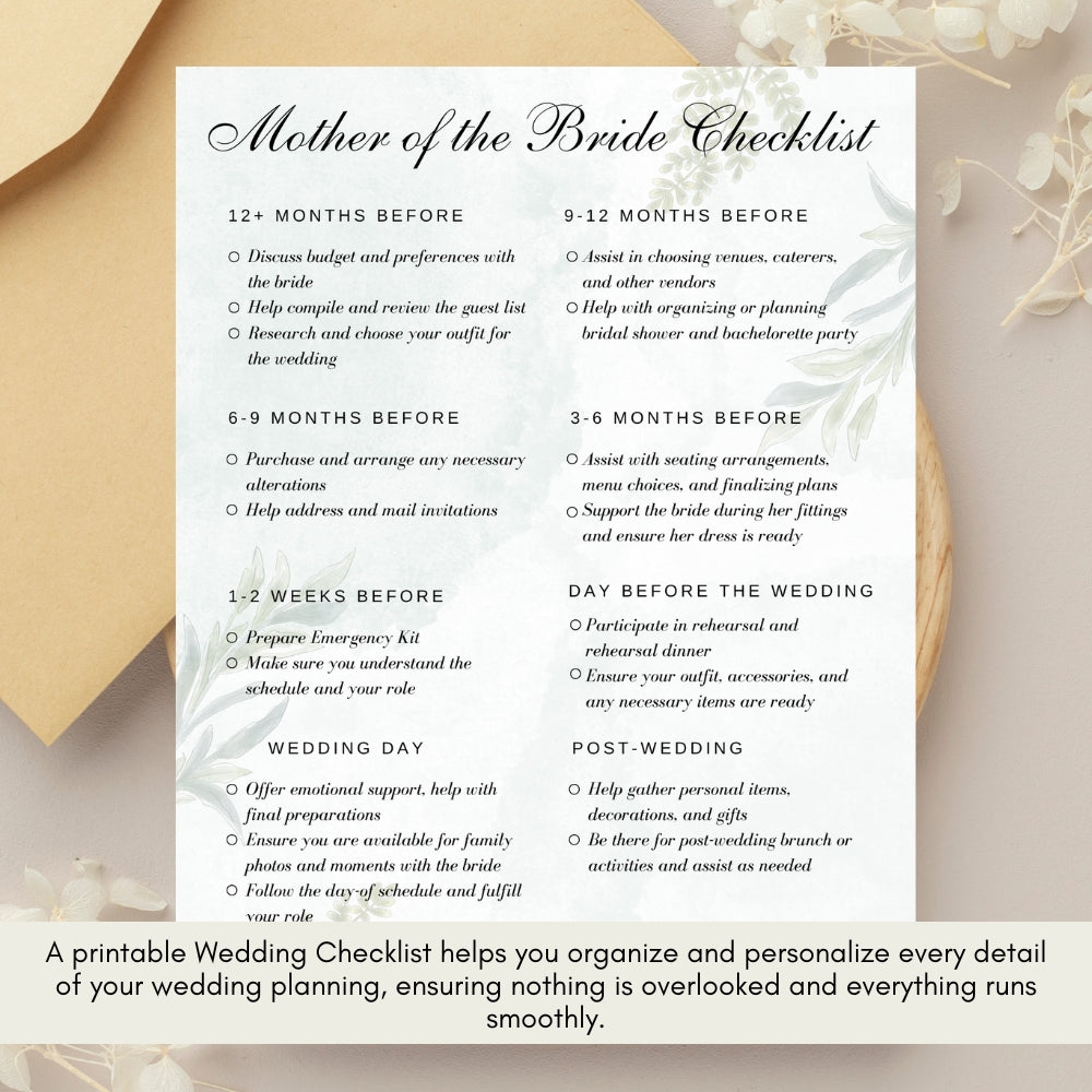 PLR Wedding Checklist