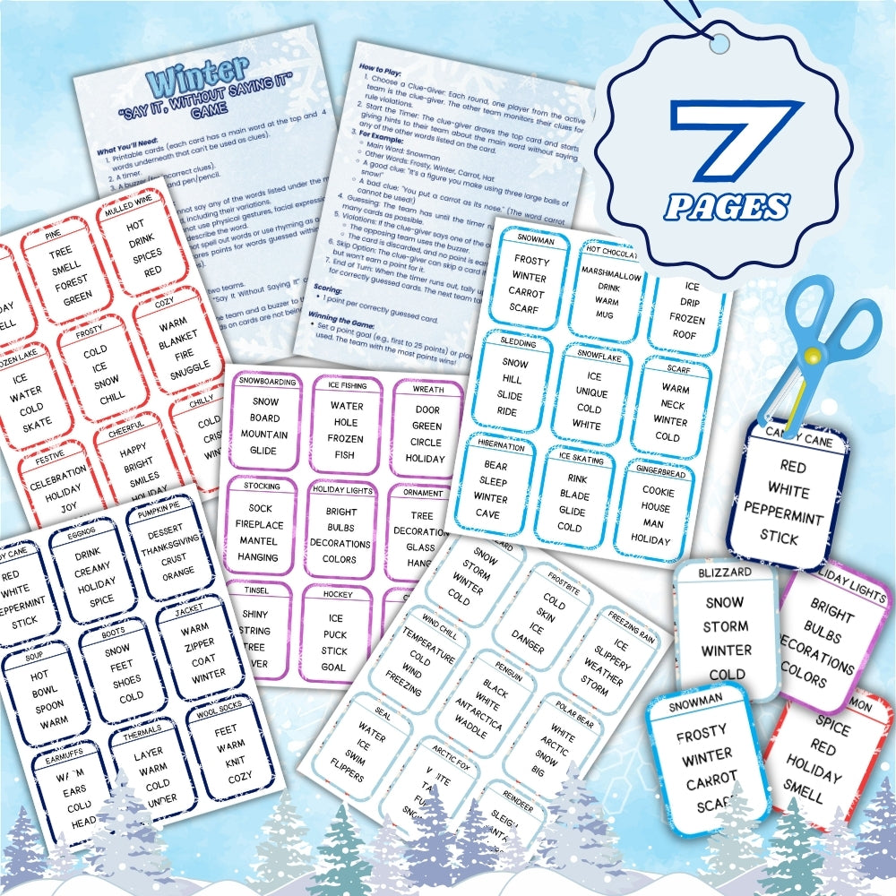 PLR Winter "Say it, without saying it" Game