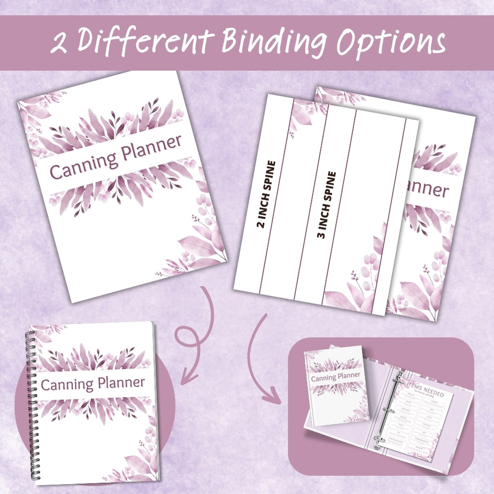 PLR Purple Canning Planner