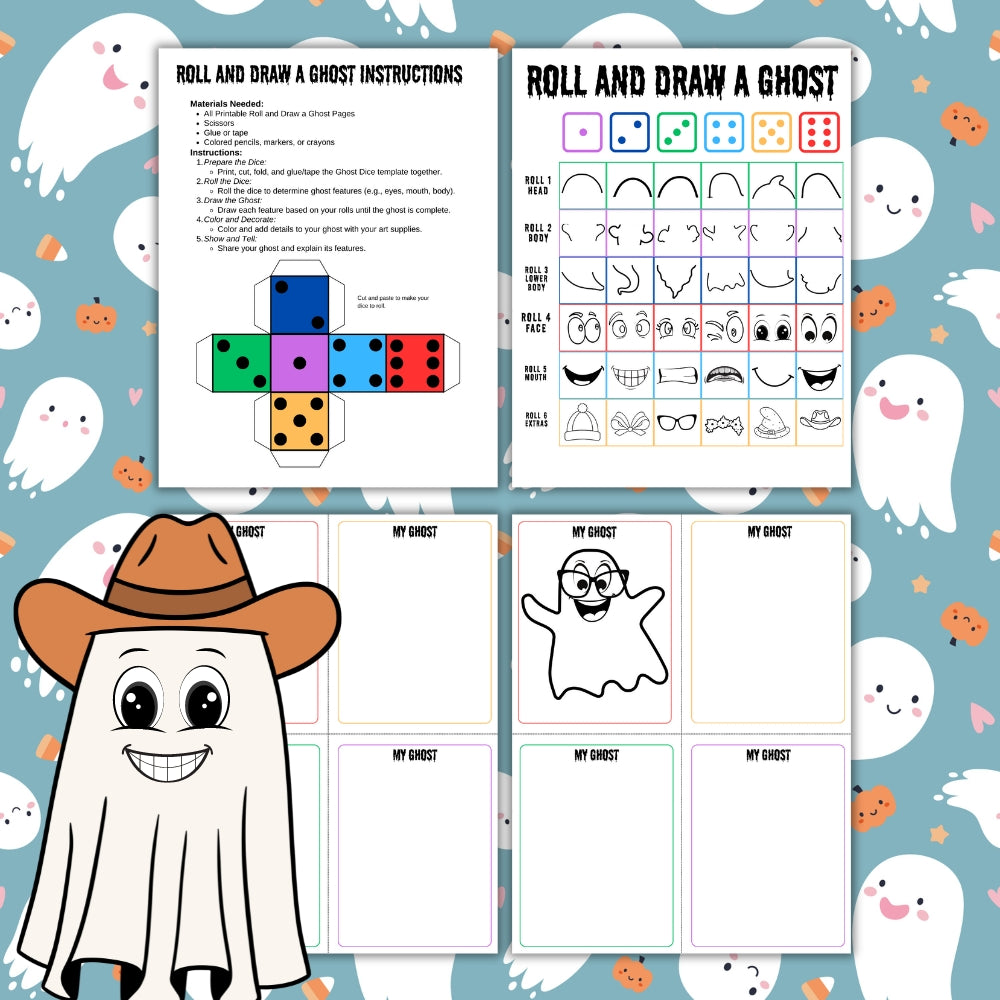 PLR Roll and Draw a Ghost