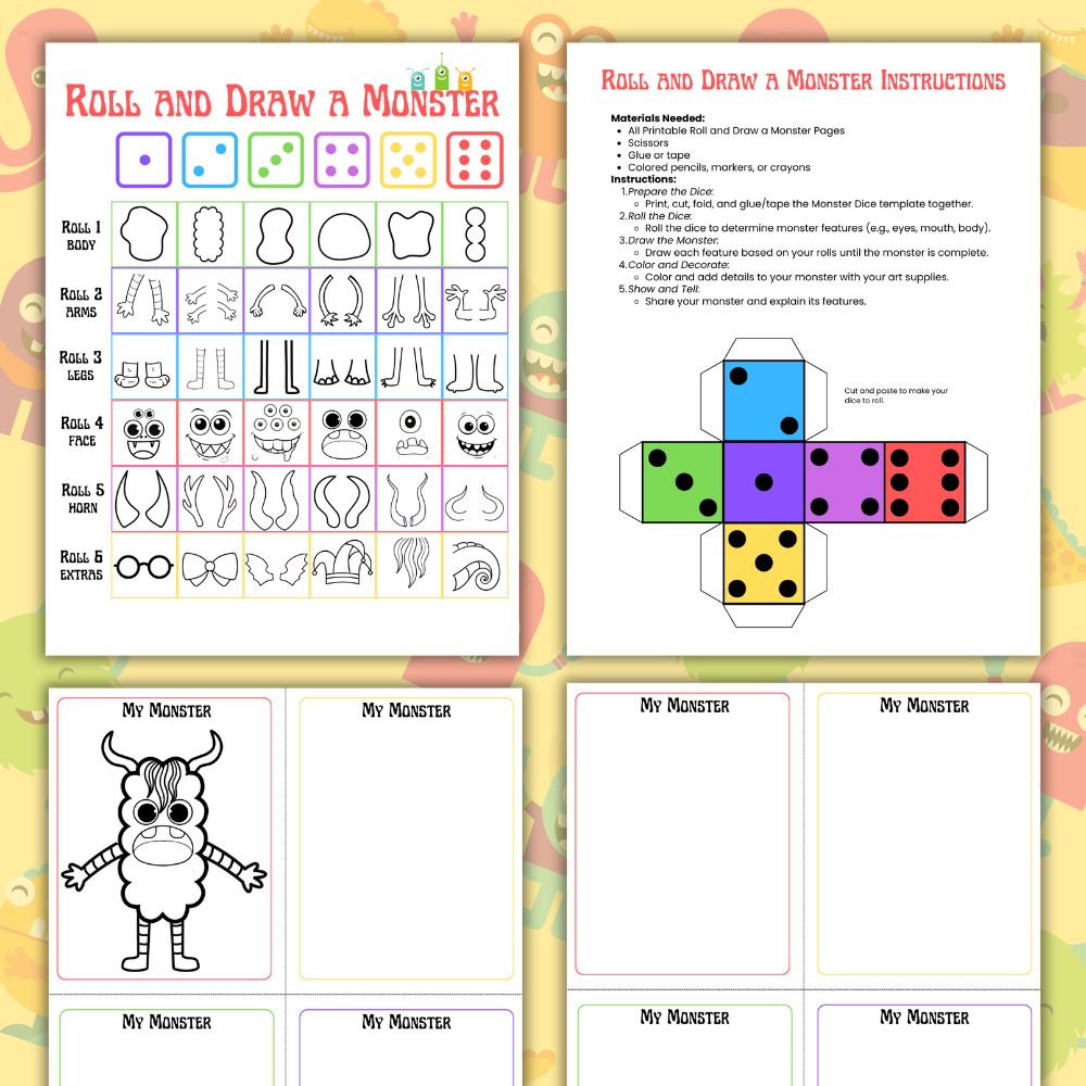 PLR Roll and Draw a Monster