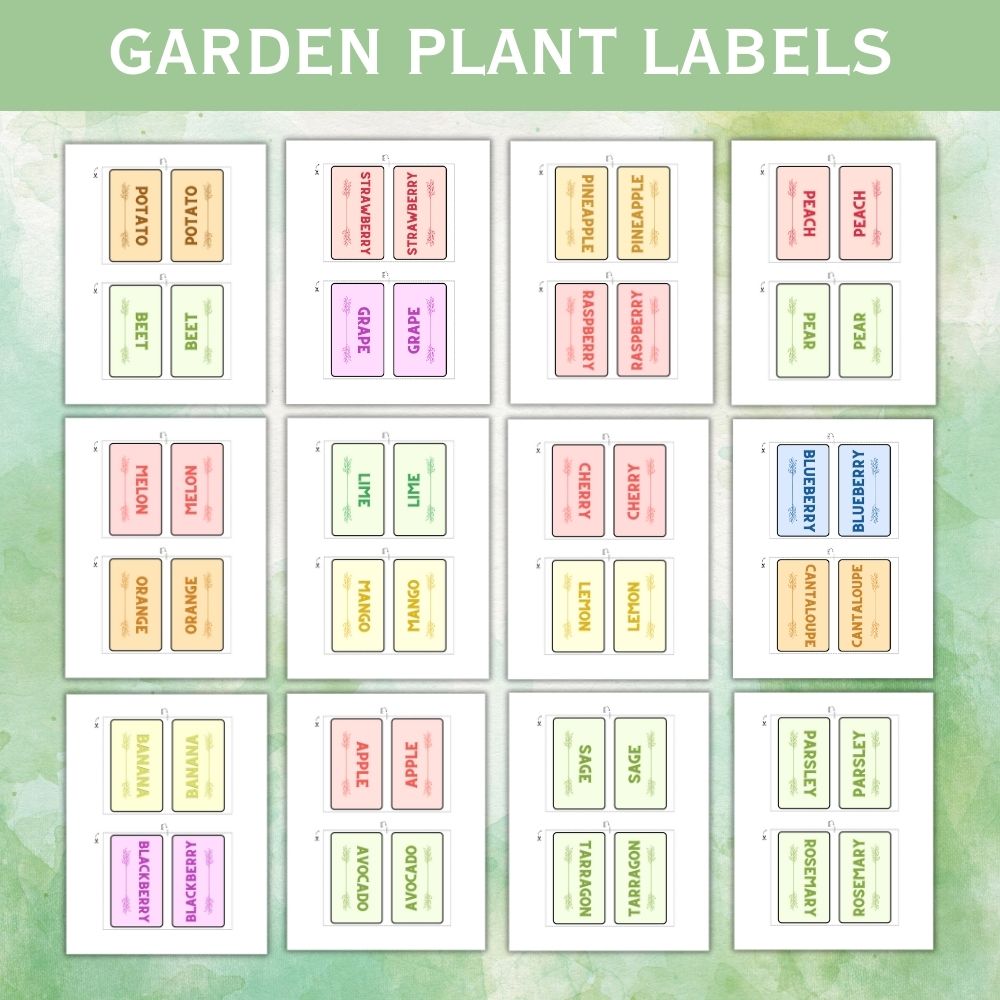 PLR Small Garden Plant Labels