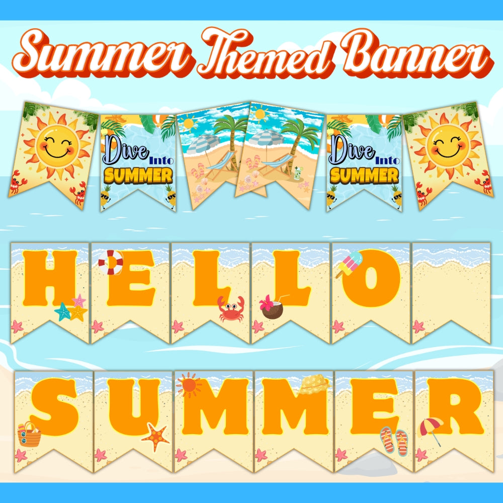 PLR Printable  Summer Bulletin Board Kit