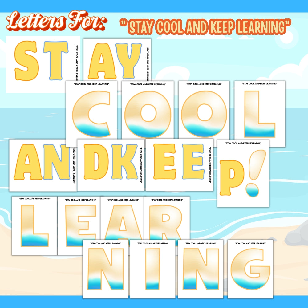 PLR Printable  Summer Bulletin Board Kit