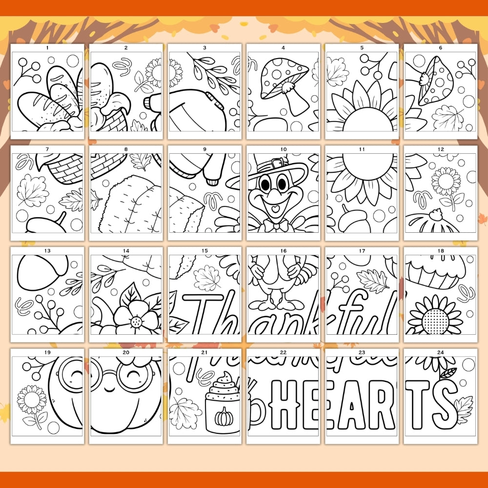 PLR Printable Thanksgiving Collaborative Poster