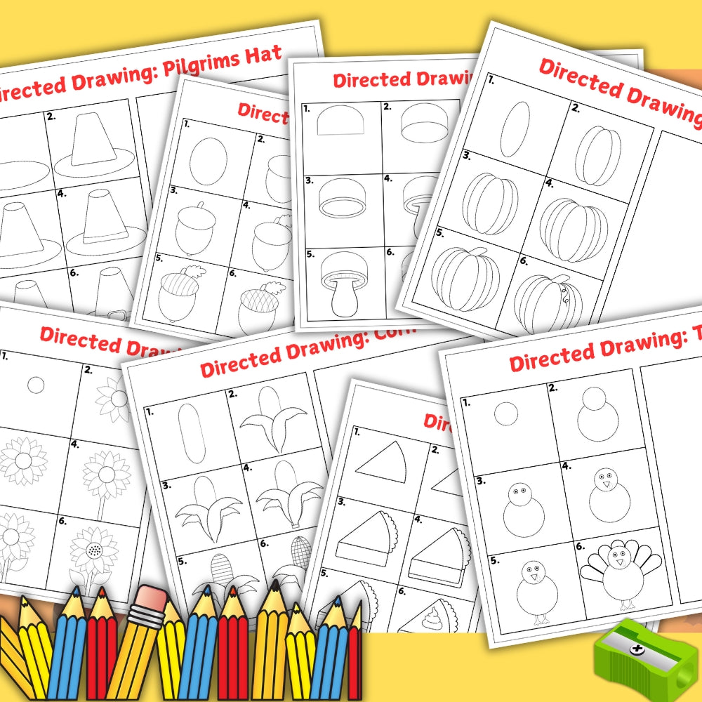 PLR Thanksgiving Directed Drawing