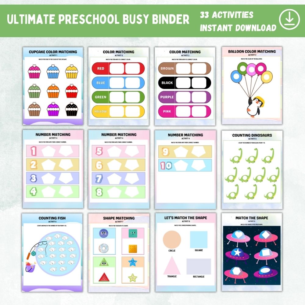 PLR Ultimate Preschool Busy Binder