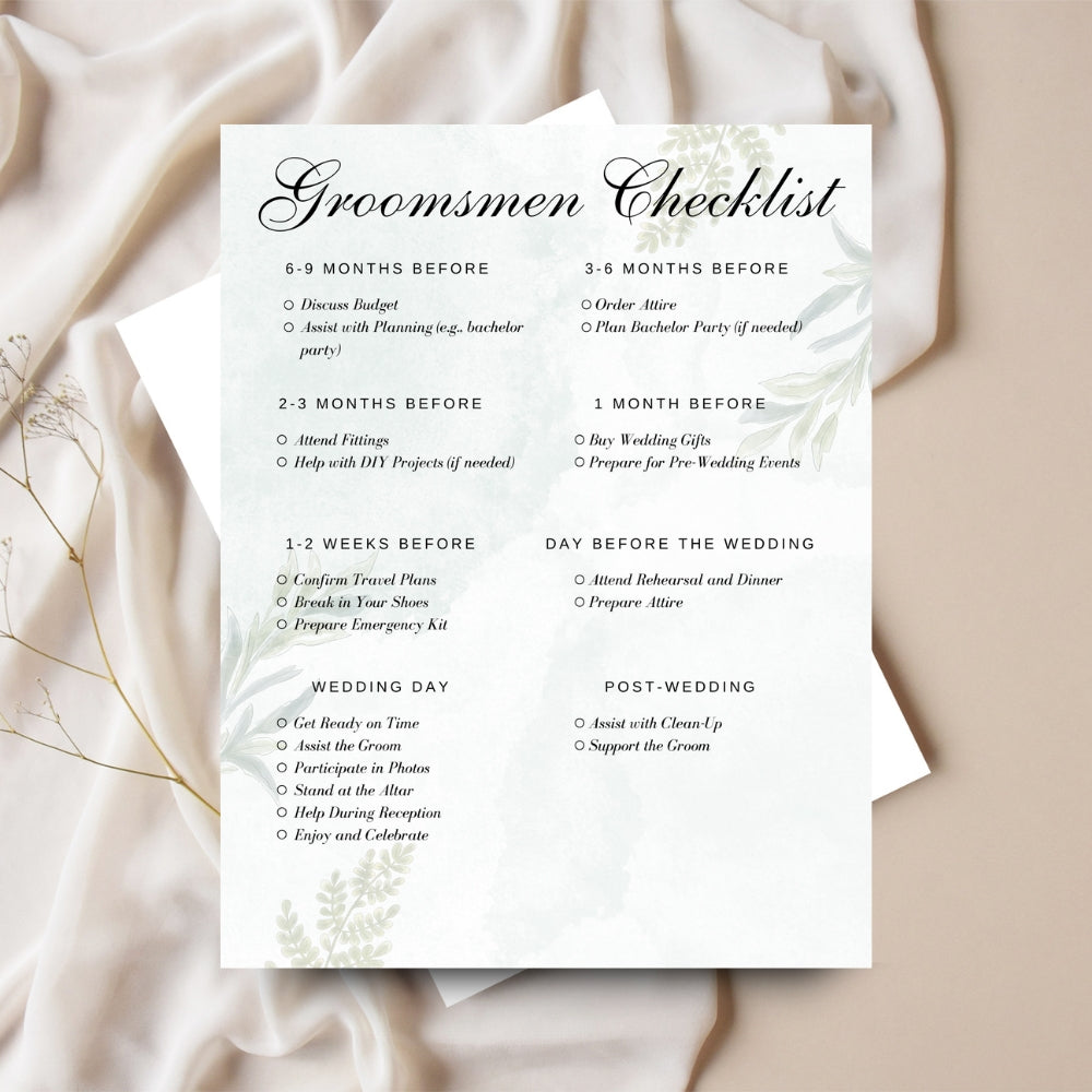 PLR Wedding Checklist