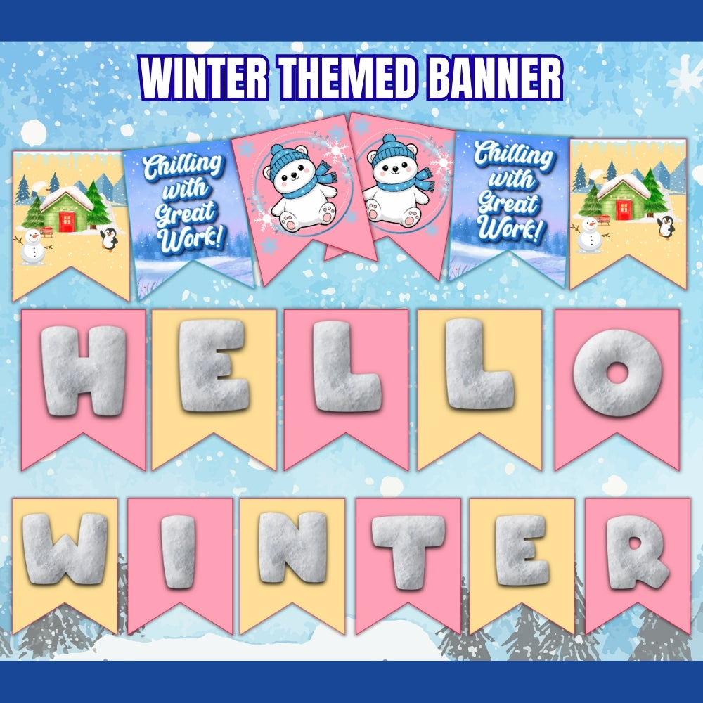 PLR Winter Themed Bulletin Board Kit