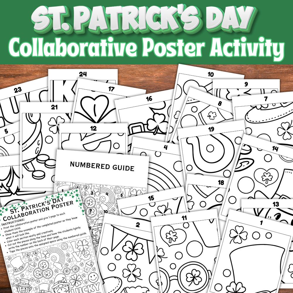 PLR St. Patrick's Day Collaborative Poster