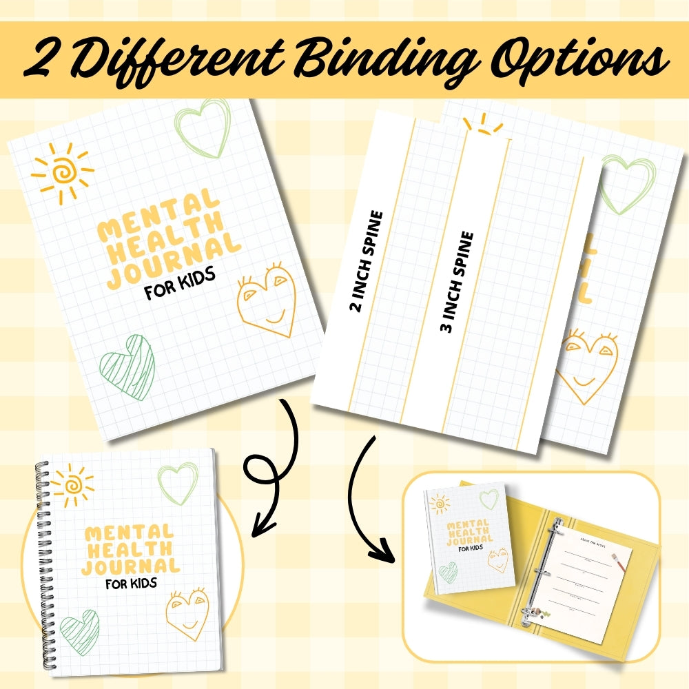 PLR Printable Mental Health Journal for Kids