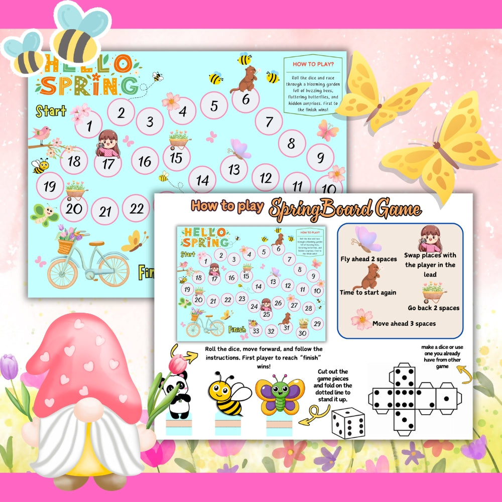 PLR Spring Board Game Bundle