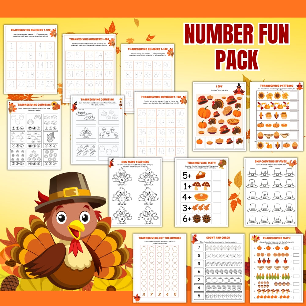 PLR Thanksgiving Themed Activity Pack