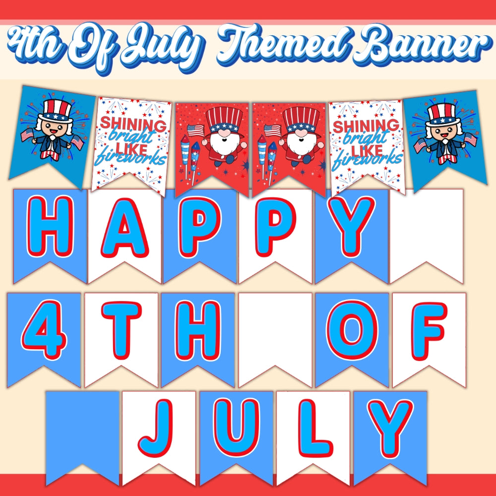 PLR Printable 4th of July Bulletin Board Kit