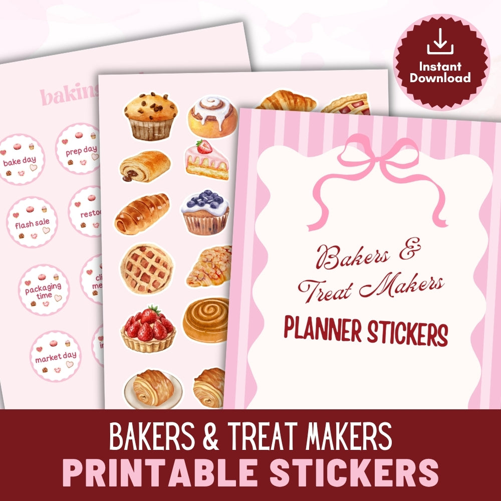 PLR Bakers & Treat Makers Planner Stickers