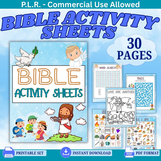 PLR Bible Activity Sheets