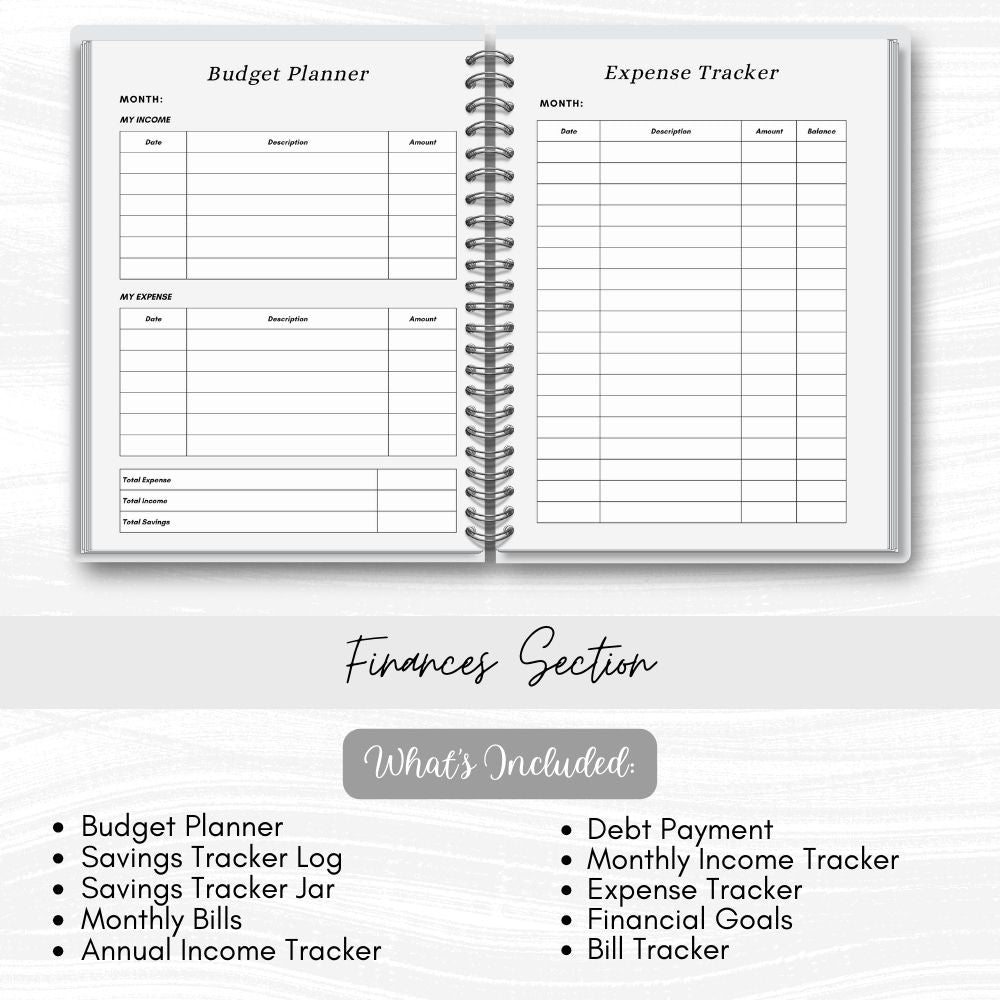 PLR Black and White Mom to Be + Busy Mom Planner