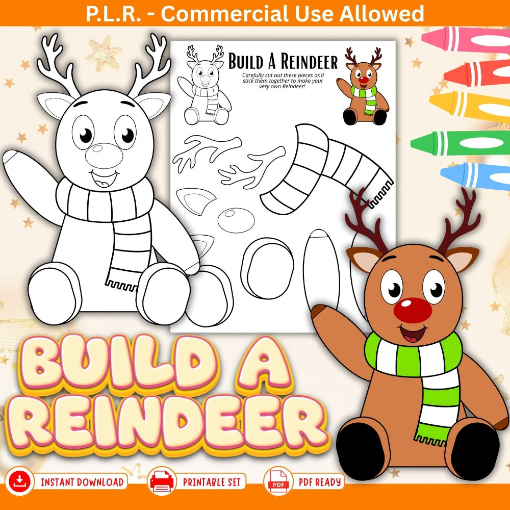 PLR Build a Reindeer