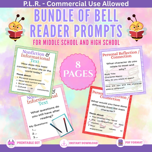 PLR Bell Ringer Prompts for Middle School and High School