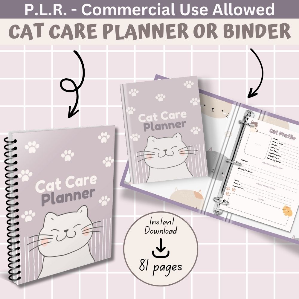PLR Cat Care Planner