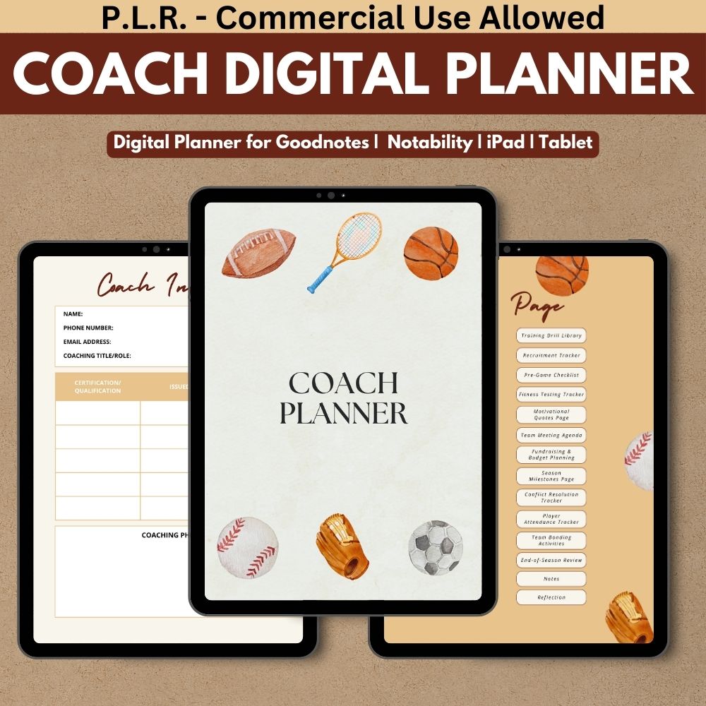 PLR Digital Coach Planner