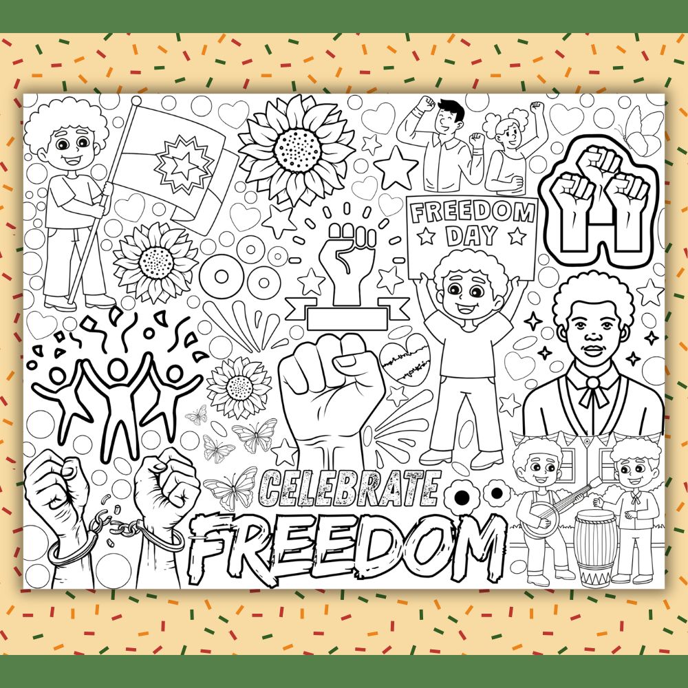 PLR Printable Juneteenth Collaboration Poster