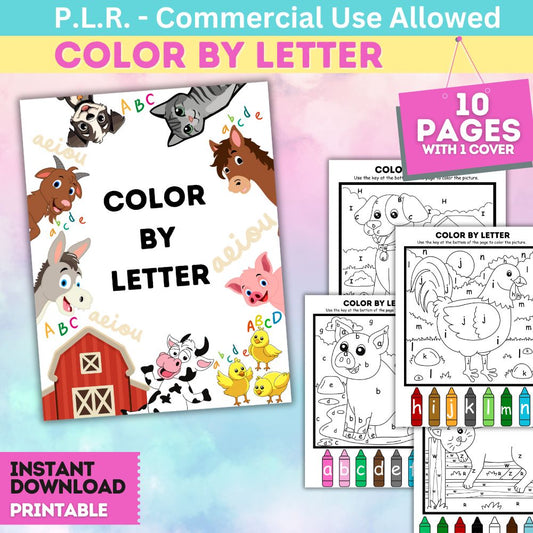 PLR Color by Letter Pack