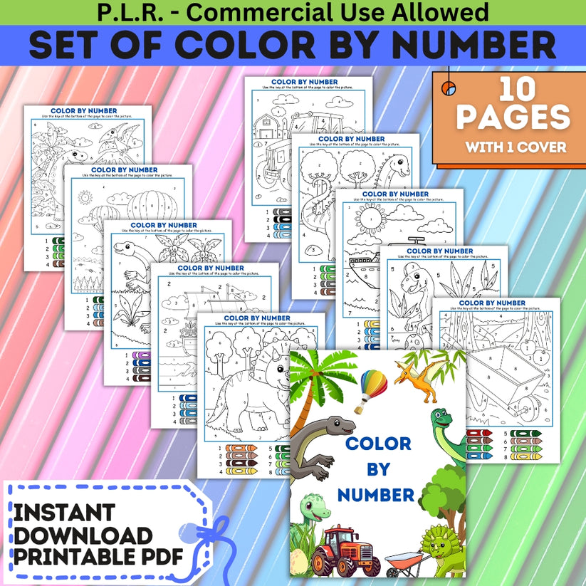 PLR Color by Number – plr-printables-store