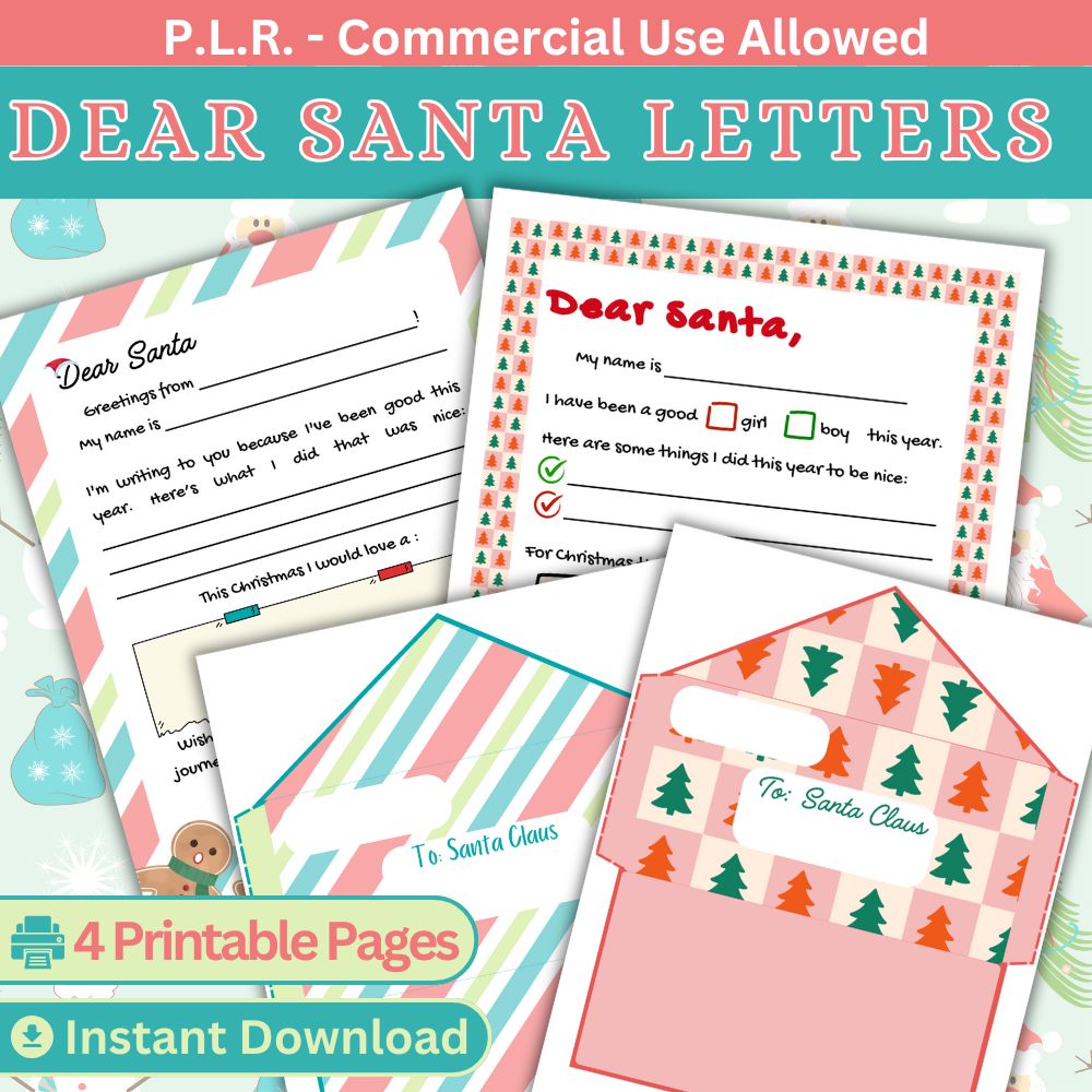 PLR Dear Santa Letters – plr-printables-store
