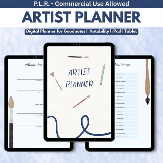 PLR Digital Artist Planner
