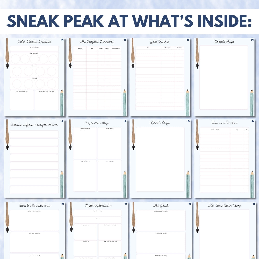 PLR Digital Artist Planner