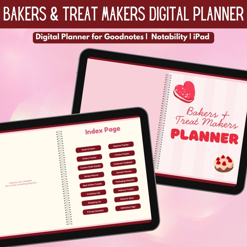 PLR Digital Baker & Treat Maker Planner