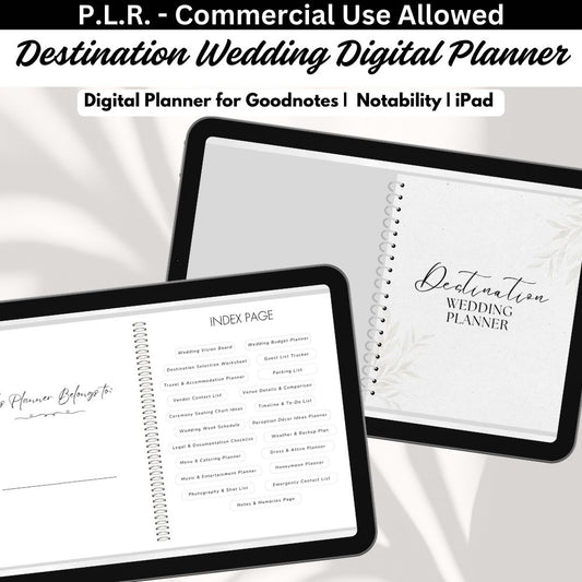 PLR Digital Destination Wedding Planner