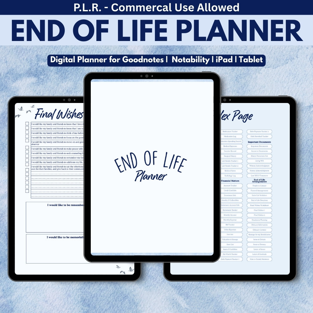 PLR Digital End of Life Planner