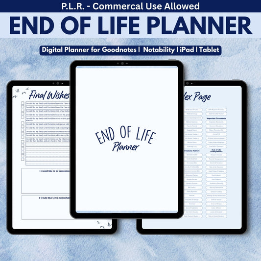 PLR Digital End of Life Planner