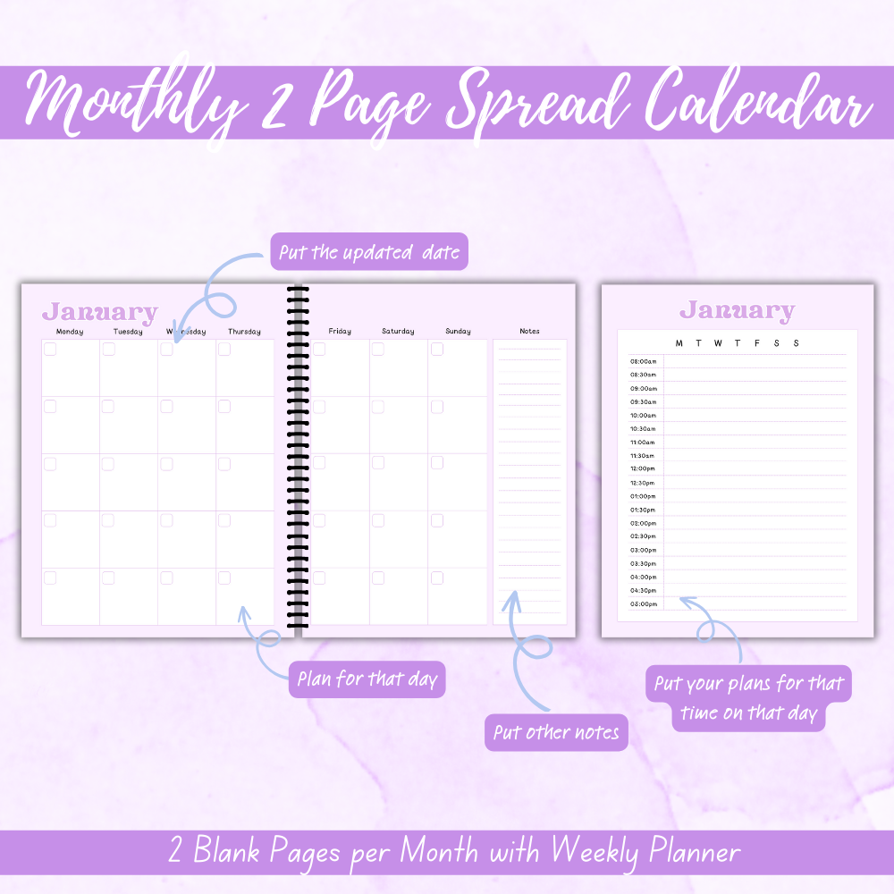 PLR Colorful Dog Walker Planner