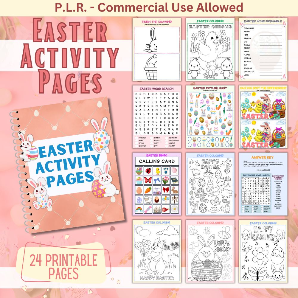 PLR Easter Activity Pages