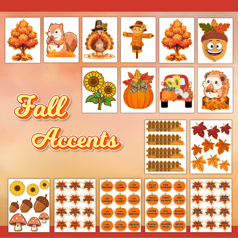 PLR Printable Fall Bulletin Board Kit