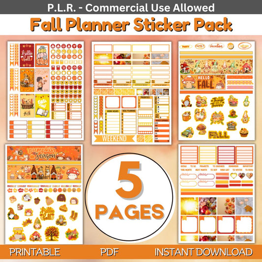 PLR Fall Planner Stickers