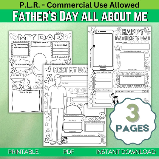 PLR Father's Day All About me