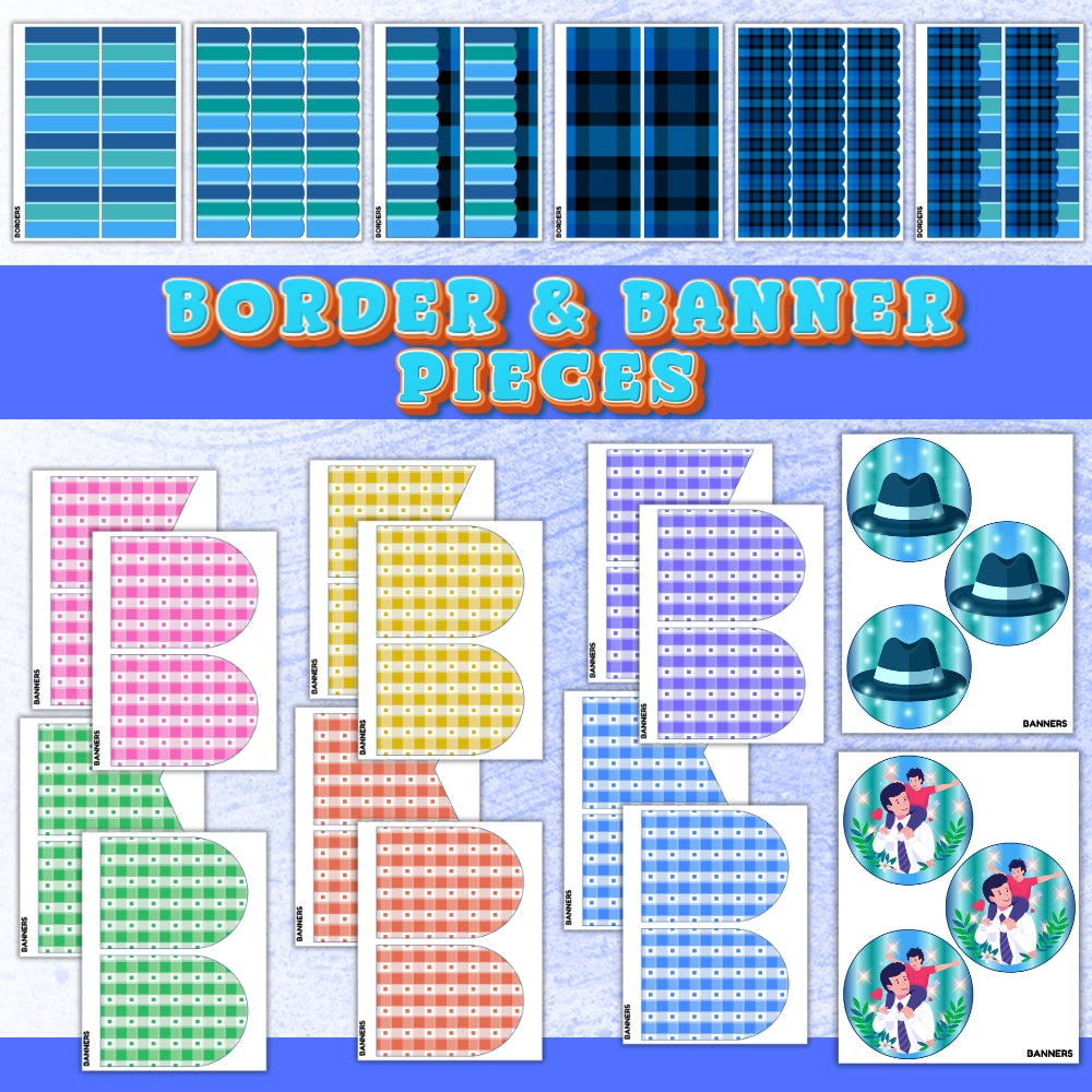 PLR Printable Father's Day Bulletin Board Kit