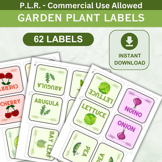 PLR Garden Plant Labels