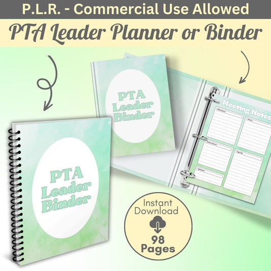 PLR PTA Leader Planner in Green