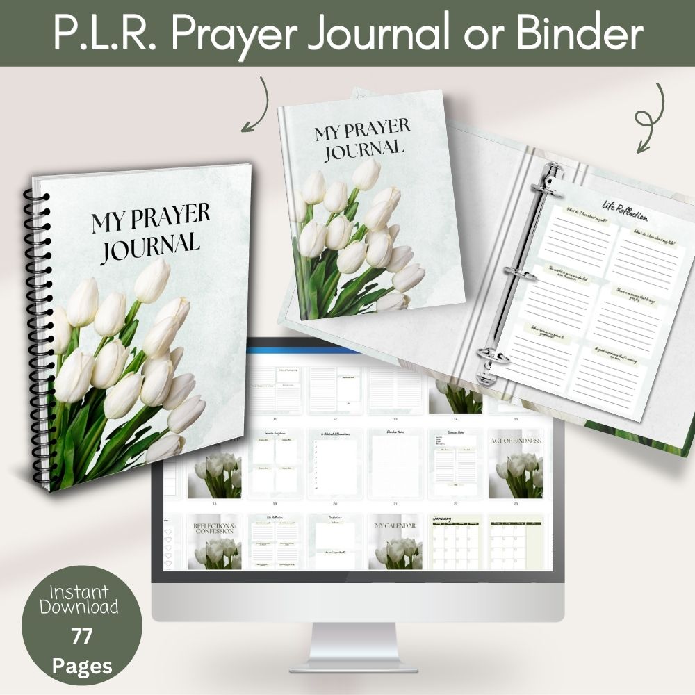 PLR Green Prayer Journal