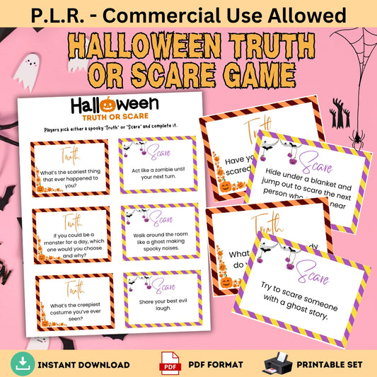 PLR Halloween Truth or Scare Game