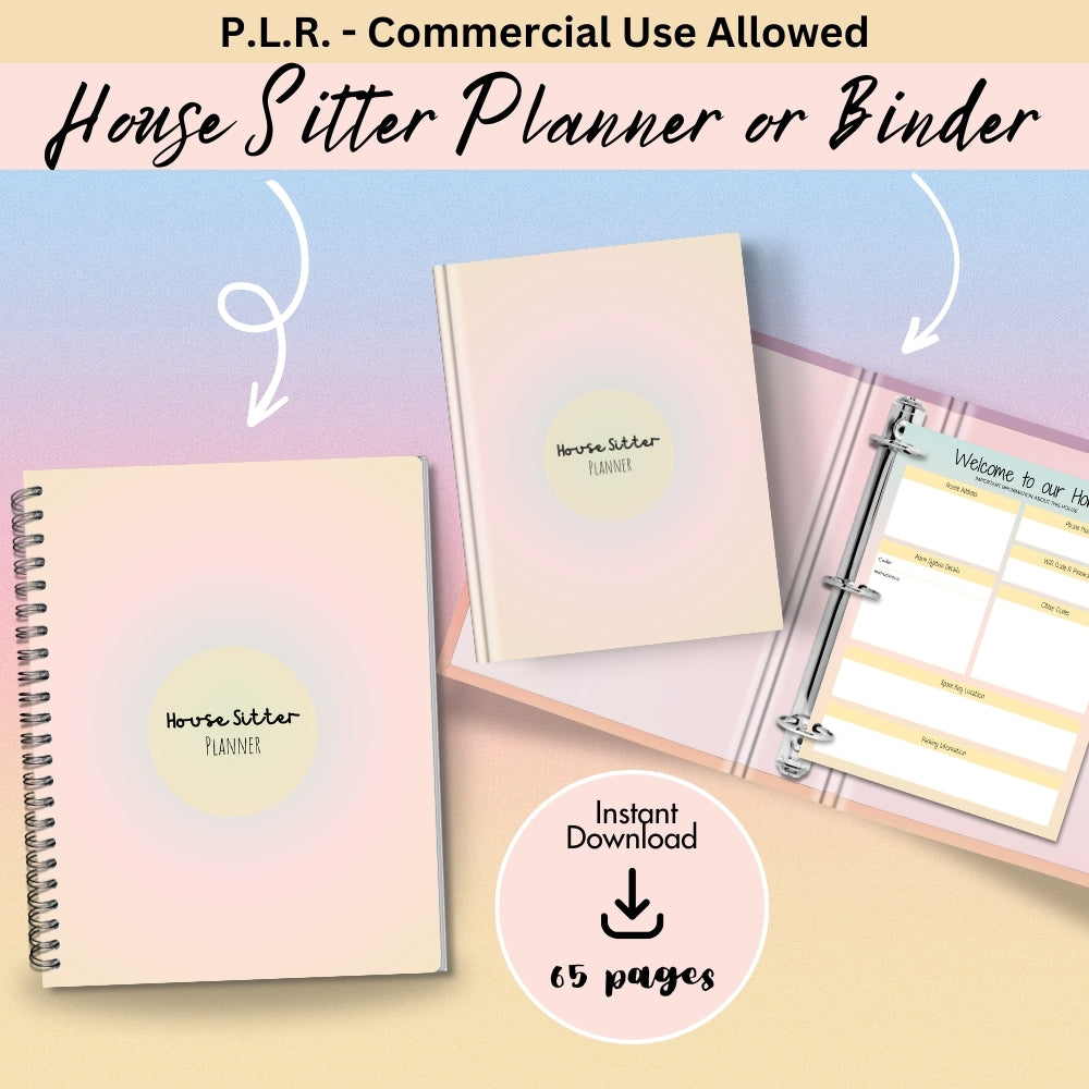 PLR House Sitter Planner