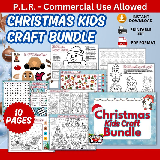 PLR Christmas Kid Craft Bundle