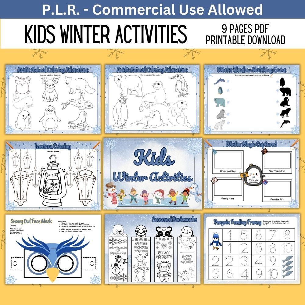 PLR Kids Winter Activities