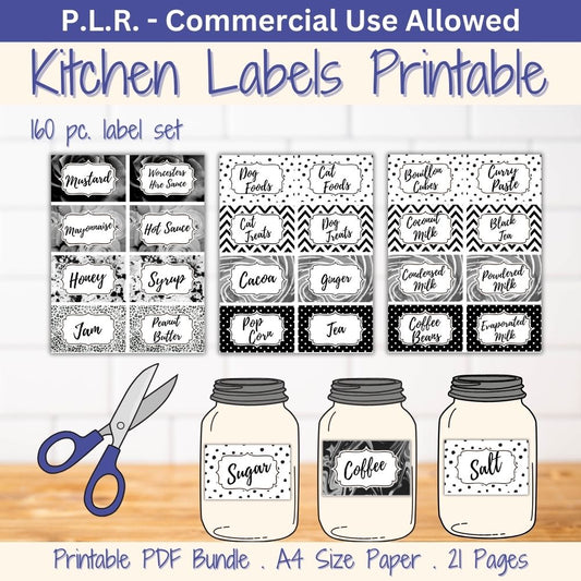PLR Kitchen Labels