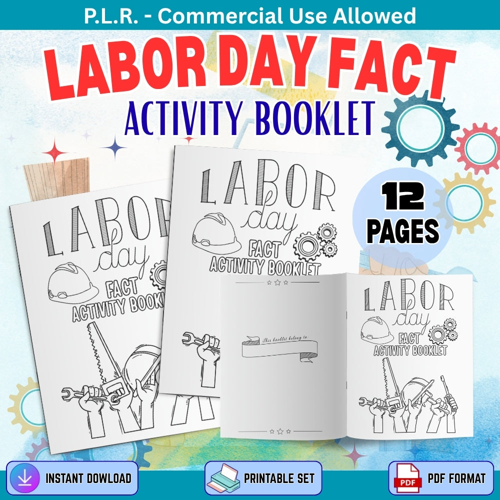 PLR Labor Day Fact Activity Booklet